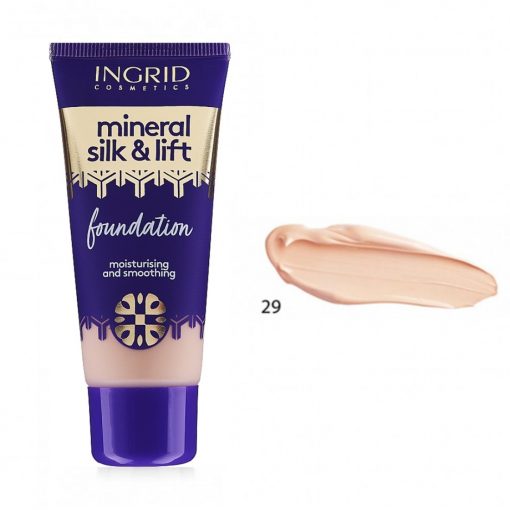 Ingrid Cosmetics Mineral Silk& Lift Silky Make-Up Foundaction For Every Type Of Skin Long-Lasting Effect 30ml